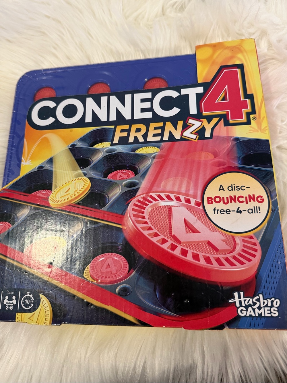 Hasbro Connect 4 Frenzy Game - Blue, Red & Yellow